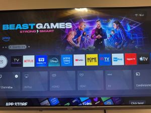 a television screen with a video game on it at ARIEL'S house in San Benedetto del Tronto