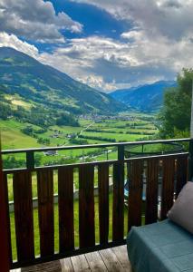 a balcony with a view of a valley at Ferienwohnung Oberprossegg in Matrei in Osttirol