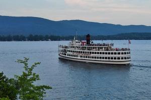 a large boat on a large body of water at Best Western Clifton Park in Clifton Park
