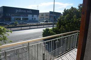 a view from a balcony of a building with a highway at Casa Argi in Camerano
