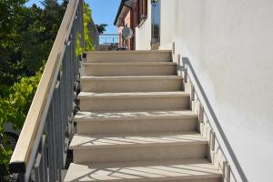 a set of stairs leading up to a building at Casa Argi in Camerano