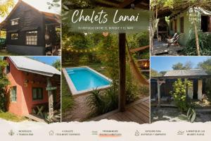 a collage of pictures of a house and a swimming pool at Posada Hale Koa in La Paloma
