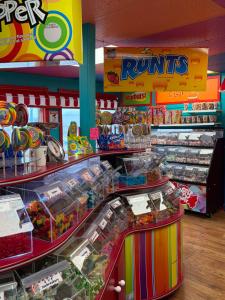 a store with a candy counter in a store at Shoreline Suites in Digby