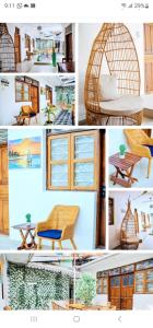 a collage of pictures of different types of furniture at The courtyard Zanzibar in Ngambo +14 photos