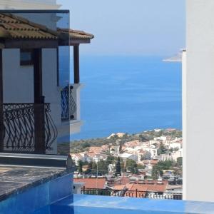 a view from the balcony of a house at Villa Elmas in Kalkan