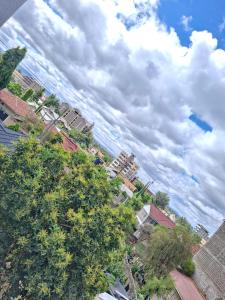 an overhead view of a city with buildings and trees at Faymu Homes in Kitengela 
