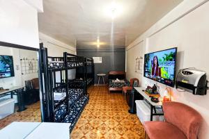 a room with a room with wine racks in it at Upgrade Beach Resort Infanta Quezon in Infanta