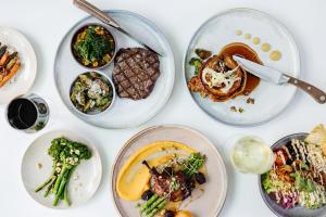 a group of plates of food on a table at Junction Hotel in Newcastle +46 photos