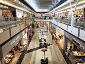 an overhead view of a shopping mall at OTE HOUSE shime in Shime