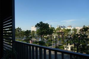 a view of a city from a balcony at Homestay The Pathway Sầm Sơn in Sầm Sơn +5 photos