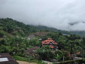 a house on top of a hill with trees at Anigo 3bhk, Itanagar in Itānagar