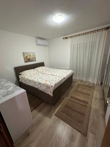 a bedroom with two beds and a window at Apartment & Apartment Studio Deželjin in Senj