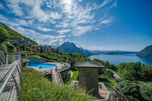 a view of lake lucerne from a villa at IseoLakeRental - Collina Divina in Solto Collina