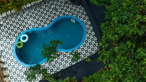 an overhead view of a swimming pool in a resort at Wild Stories Resort, Munnar in Anachal