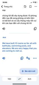 a screenshot of a cell phone with a text message at Viet Anh Homestay in Ninh Binh