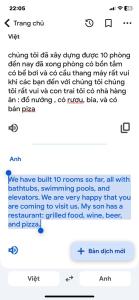 a screenshot of a text message with the words trying to sing yet at Viet Anh Homestay in Ninh Binh