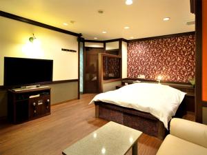 A television and/or entertainment centre at Hotel Joy (Adult Only)