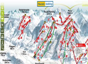a map of the jungfrau mountain range at KUL App 6 by Alpenidyll Apartments in Öblarn +4 photos