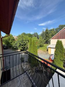 a view from the balcony of a house at Kuźnia Międzylesie in Międzylesie