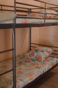 a bunk bed with a pillow on the bottom bunk at Le Bunker Secret - Logement Insolite in Florensac +9 photos
