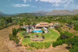 an aerial view of a house with a pool at Villa Aumadrava Gran by Sealand Villas in El Port