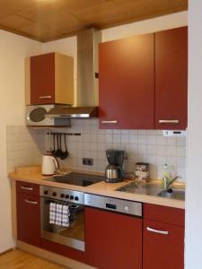 Küche/Küchenzeile in der Unterkunft Ferienwohnung Tegernheim