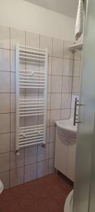 a bathroom with a toilet and a sink and a window at Guest House Spoljaric Sasa in Rastovača +44 photos