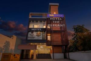 a hotel with a sign that reads hotel the element at FabHotel The Elegant - 150 Meters From Delhi Public School Meerut in Anūpnagar