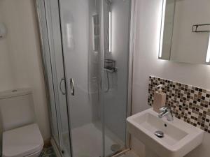 a bathroom with a shower and a sink at 2 Bed in Partney oc-v44757 in Partney