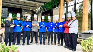 a group of men in chef hats posing for a picture at Elysees Dream Beach Hotel-By AMARINA Hotels & Resorts in Hurghada +91 photos
