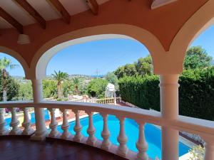 a view from the balcony of a villa at Casa Cachito in Benissa