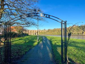 an entrance to a park with an iron gate at Royal Border Retreat in Berwick-Upon-Tweed