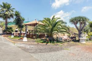a resort with palm trees and a gazebo at Apartamento B Armonia Rural in Granadilla de Abona