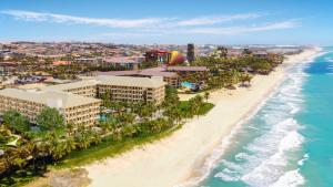 an aerial view of the beach and the ocean at Beach Park Resort - Ohana in Aquiraz