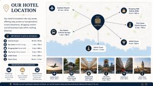 a screenshot of a hotel login screen with a map at Stay Istanbul Hotel in Istanbul