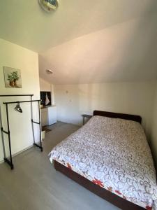 a bedroom with a bed in a room at Villa D&M in Ohrid +3 photos