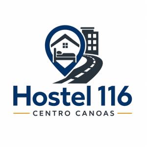 a logo for a housefield centerico canvas at Hostel 116 Centro Canoas in Canoas