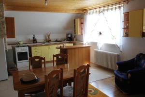 A kitchen or kitchenette at Ubytovanie Hugo Alžbetka