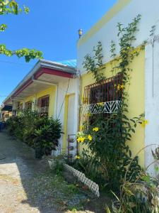 a yellow house with a plant with yellow flowers at 4cs apartment in Bayanan