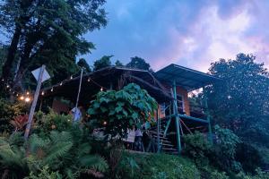 a house with a tree in front of it at เวนิสบ้านเวร in Ban Khun Nam Nan