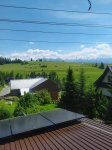a view of a farm from the roof of a house at Agroturystyka Ela in Rzepiska +3 photos