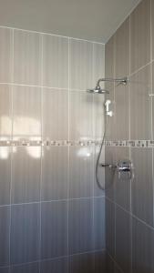 a shower with a shower head in a bathroom at Mosia Guest House in Maseru +32 photos