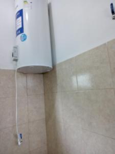 a shower in a bathroom with a shower at El Rancho Oliva in Molinari