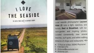 a page of a flyer with a picture of a train at Chambre d'hôtes Ouest Laurent Vidal in Plouharnel