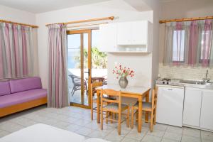A kitchen or kitchenette at Stavroula Hotel Palace