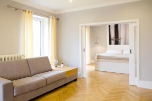 Postel nebo postele na pokoji v ubytování Spa Hotel Garni Löwenstein