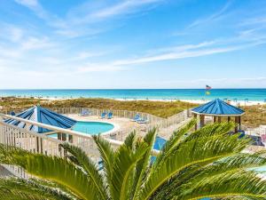a view of the beach from the balcony of a resort at Sugar Beach153- 4 pools beachfront in Gulf Shores