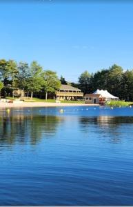 a view of a large body of water at The Emerald Cabin in Tobyhanna