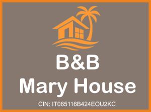 aury house logo with a palm tree and a may house at B&B Mary House con vasca idromassaggio al centro di Salerno in Salerno