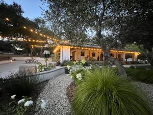 a house with a lot of lights on it at Wranglers Rest Ranch in Arroyo Grande